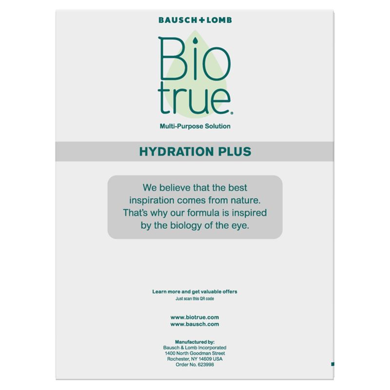 Bausch + Lomb Biotrue Hydration Plus Multi-Purpose Solution, 10 fl oz, 2 count