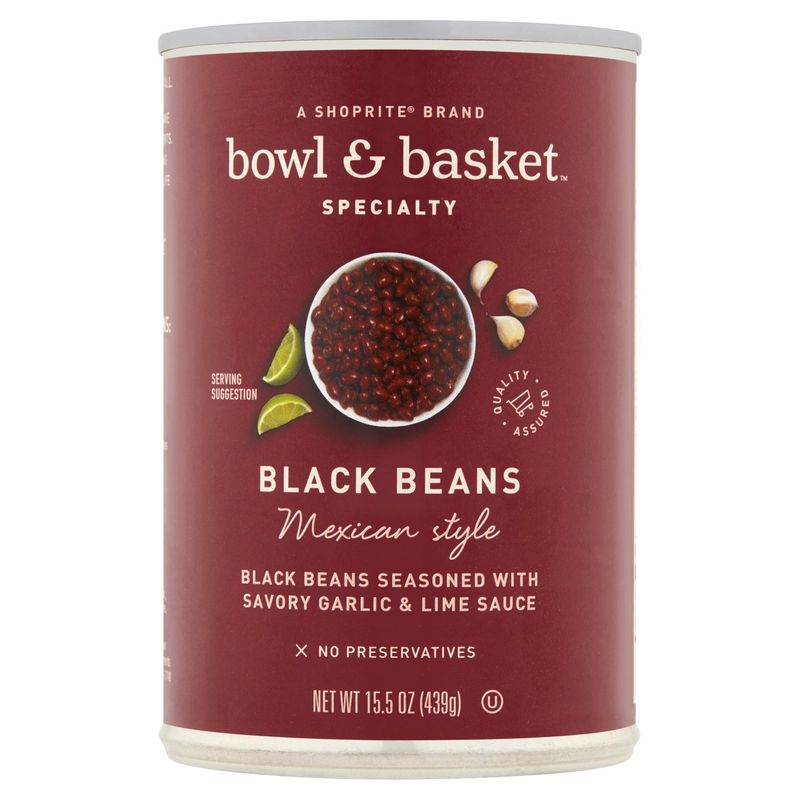 Bowl &amp; Basket Specialty Mexican Style Black Beans, 15.5 oz