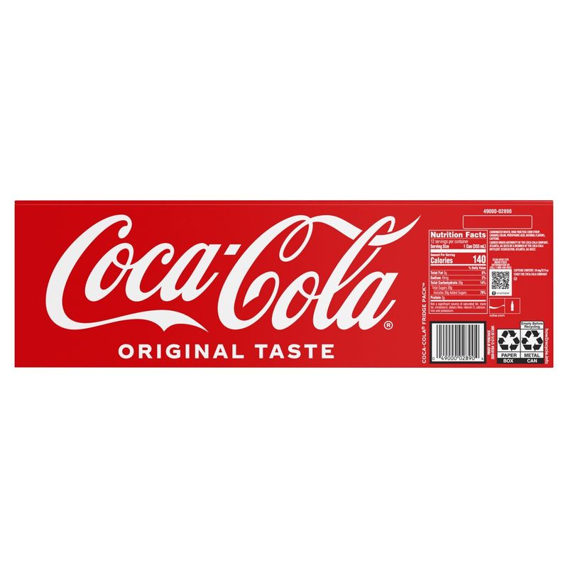 Coca-Cola Original Taste Soda, 12 fl oz, 12 count