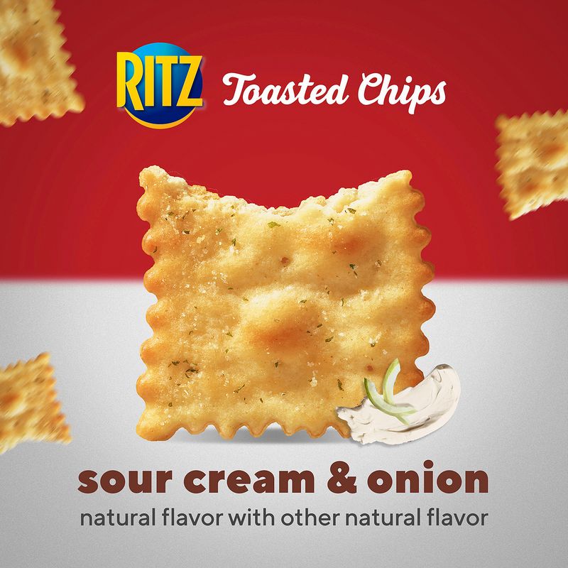 Nabisco Ritz Sour Cream &amp; Onion Toasted Chips, 1 oz, 10 count