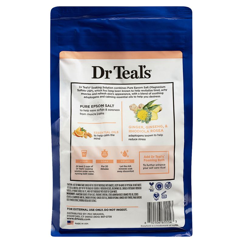 Dr Teal's Stress Relief Pure Epsom Salt Soaking Solution, 3 lbs
