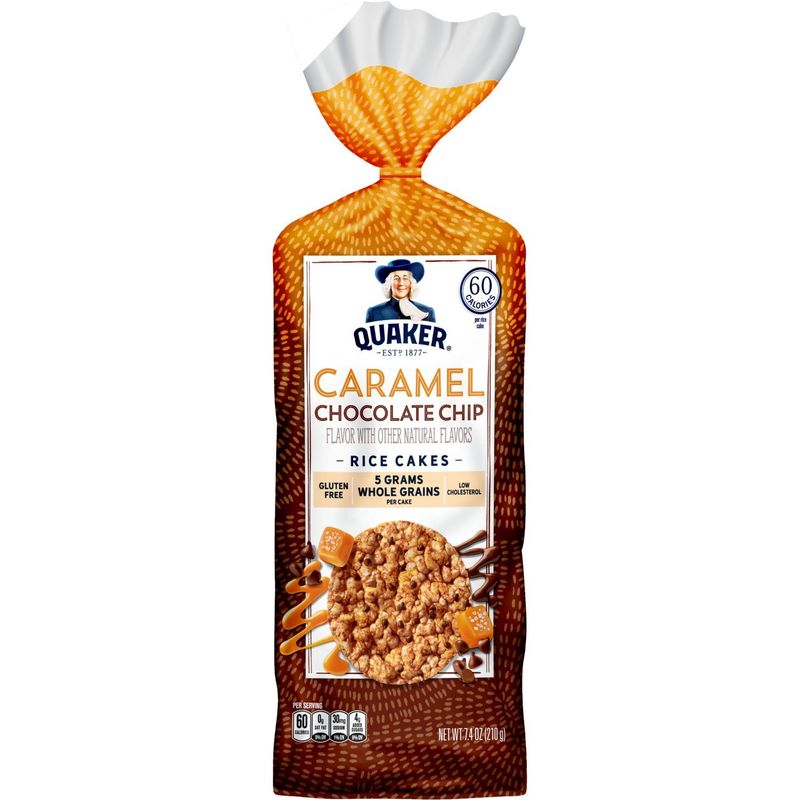 Quaker Rice Cakes Caramel Chocolate Chip 7.4 Oz