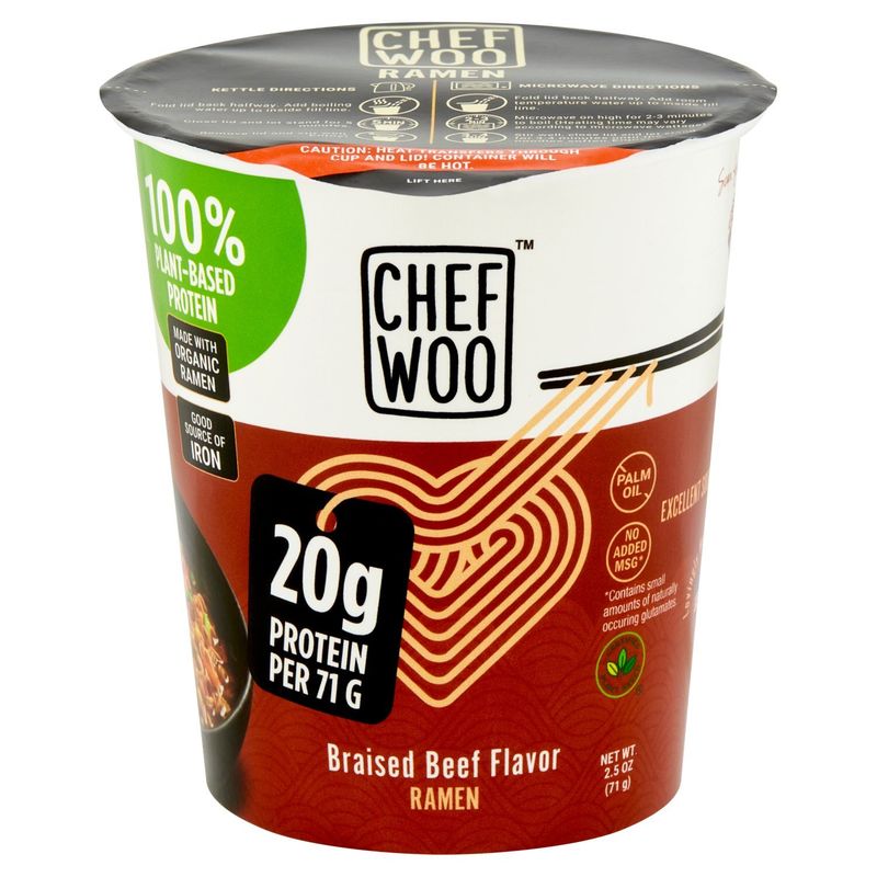 Chef Woo Braised Beef Flavor Ramen, 2.5 oz