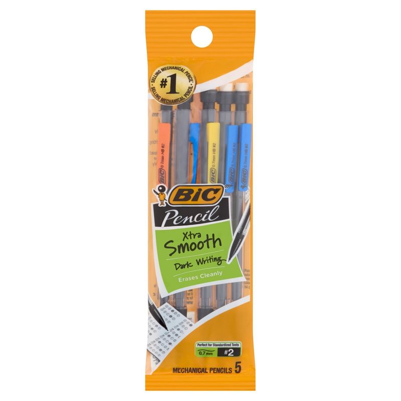 Bic Xtra Smooth Mechanical Pencils, 5 count