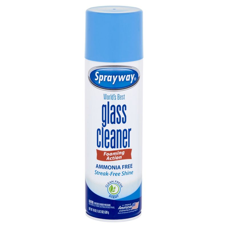 Sprayway Clean Fresh Scent Foaming Action Glass Cleaner, 19 oz