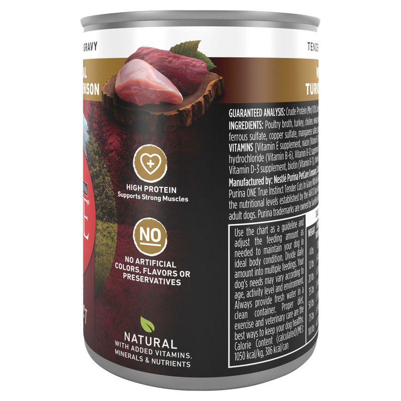 Purina ONE True Instinct with Real Turkey &amp; Venison Adult Dog Food, 13 oz