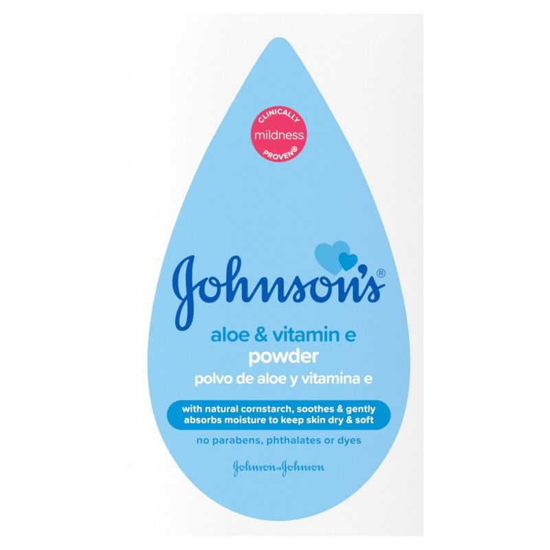 Johnson's Aloe &amp; Vitamin E Powder, 22 oz
