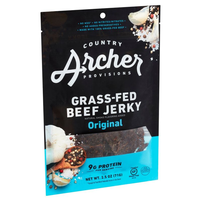 Country Archer Provisions Original Grass-Fed Beef Jerky, 2.5 oz