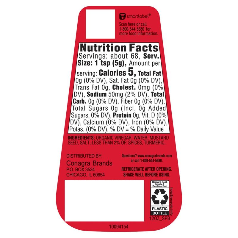Gulden's Spicy Brown Mustard, 12 oz