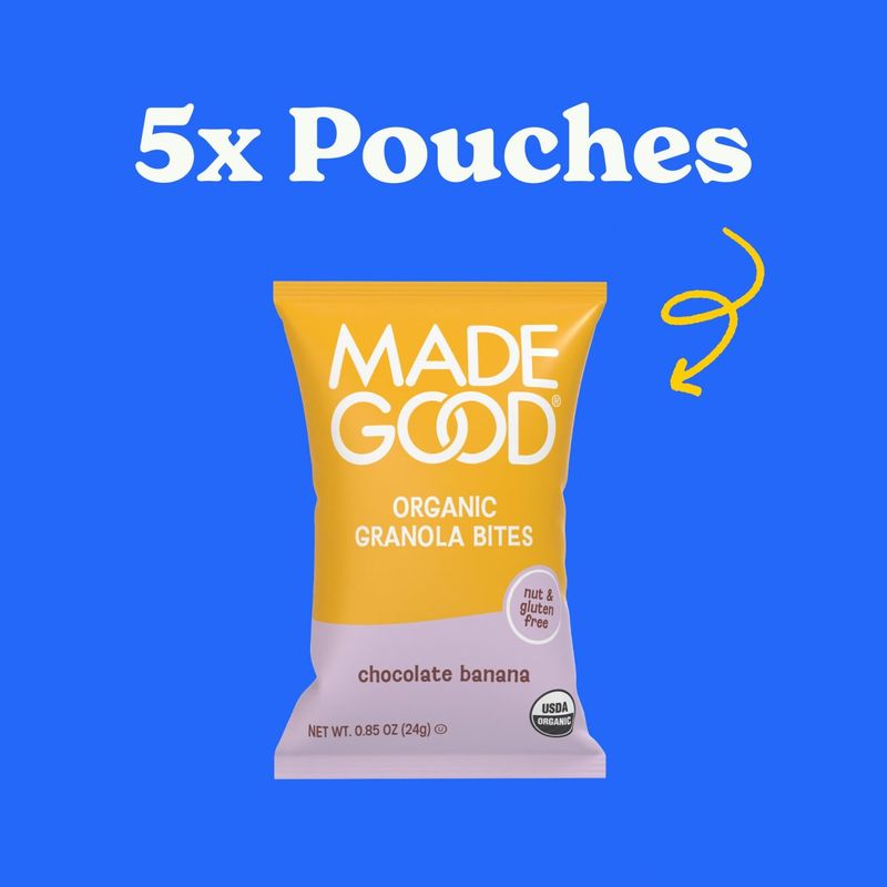 Made Good Chocolate Banana Organic Granola Bites, 0.85 oz, 5 count