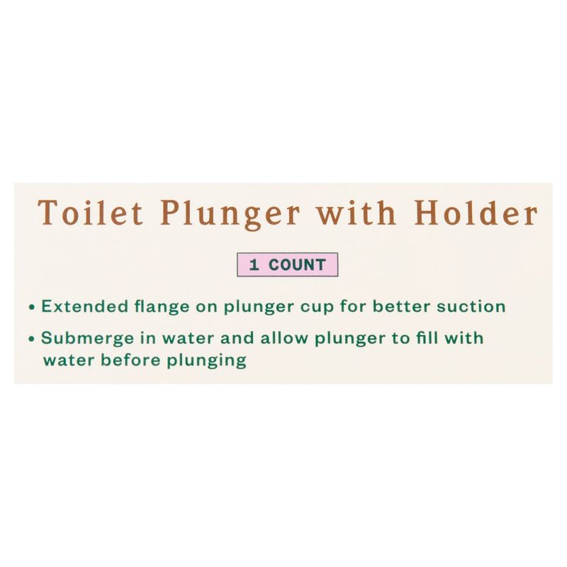 Paperbird Toilet Plunger with Holder