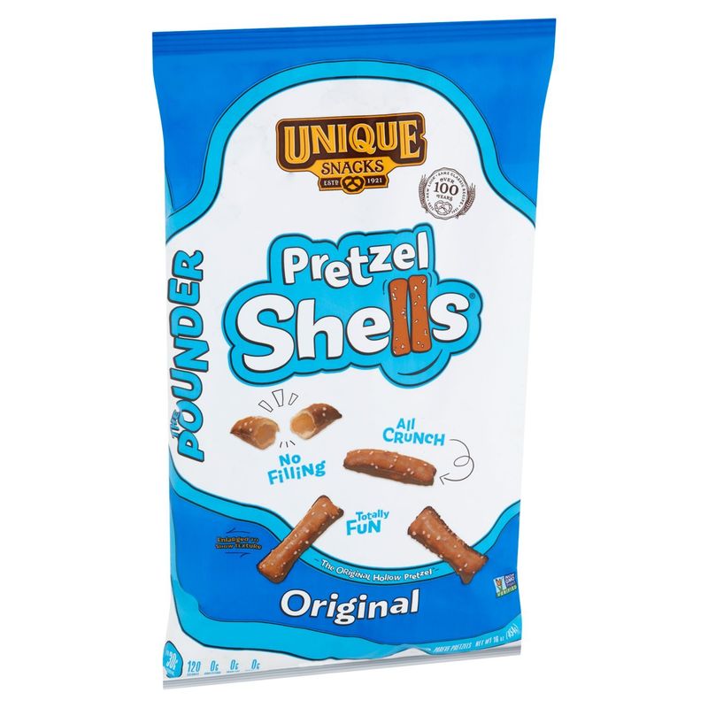 Unique Snacks Original Pretzel Shells, 16 oz