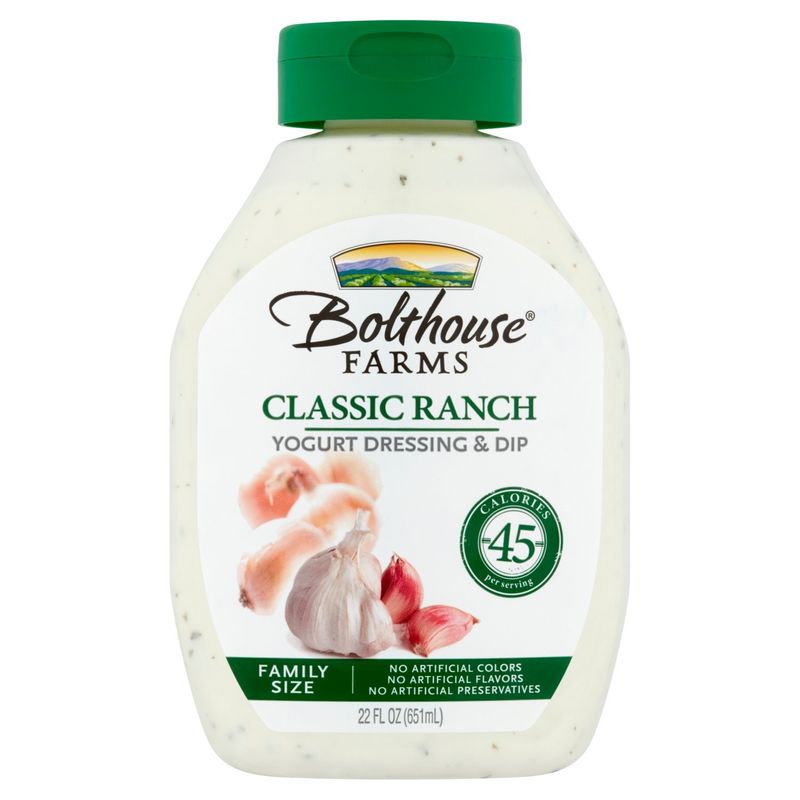 Bolthouse Farms Classic Ranch Yogurt Dressing &amp; Dip Family Size, 22 fl oz