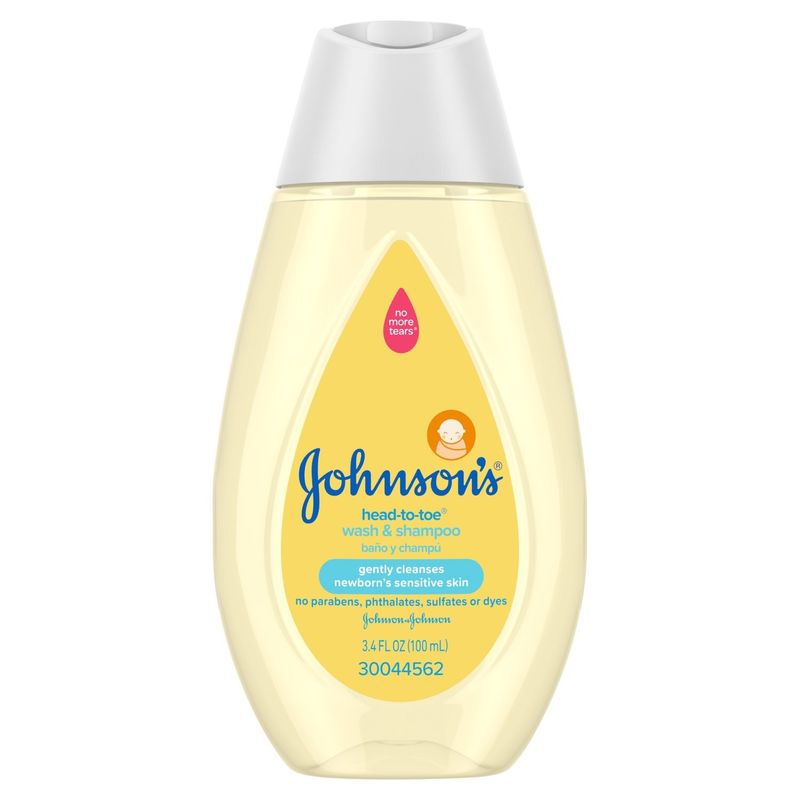 Johnson's Head-To-Toe Wash &amp; Shampoo, 3.4 fl oz