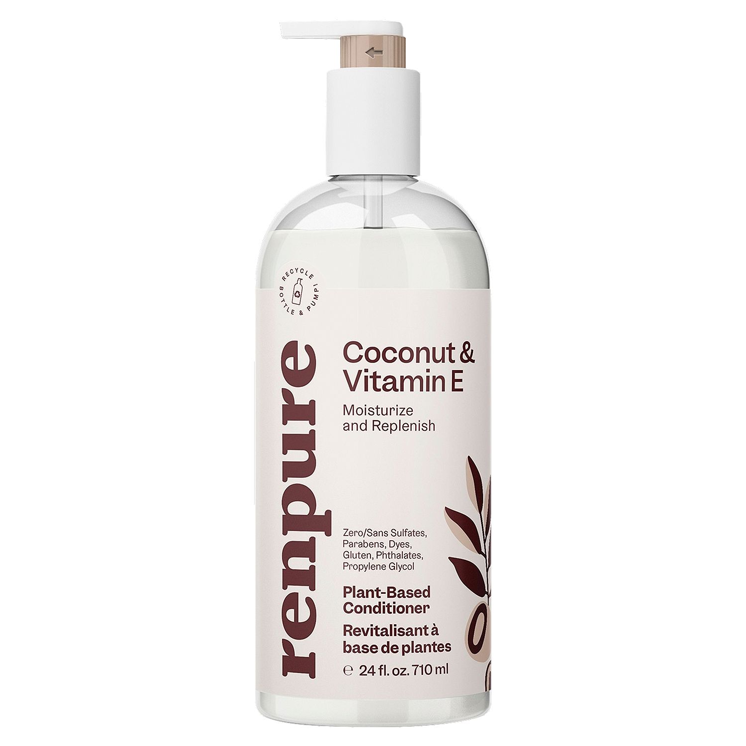 Renpure Coconut &amp; Vitamin E Plant-Based Conditioner, 24 fl oz