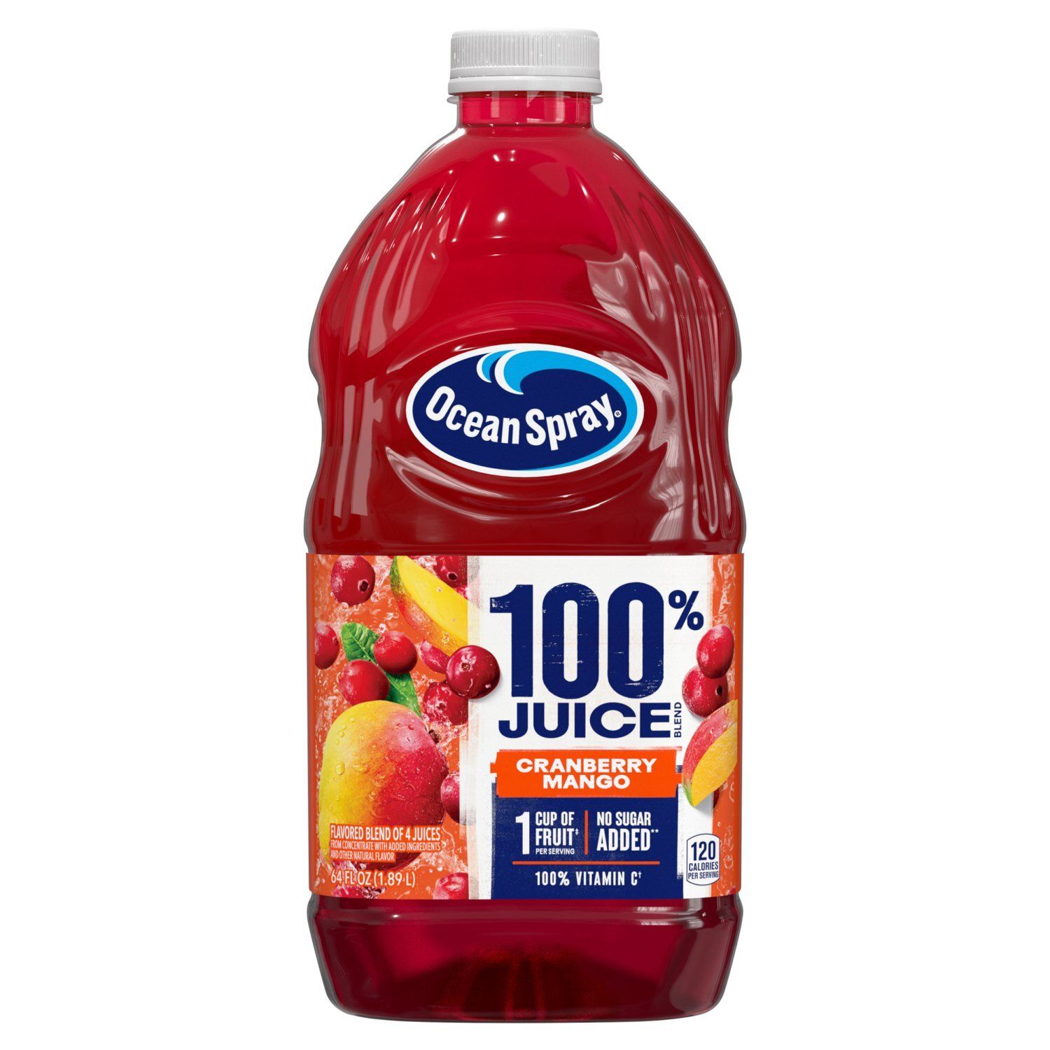 Ocean Spray Cranberry Mango 100% Juice Blend, 64 fl oz