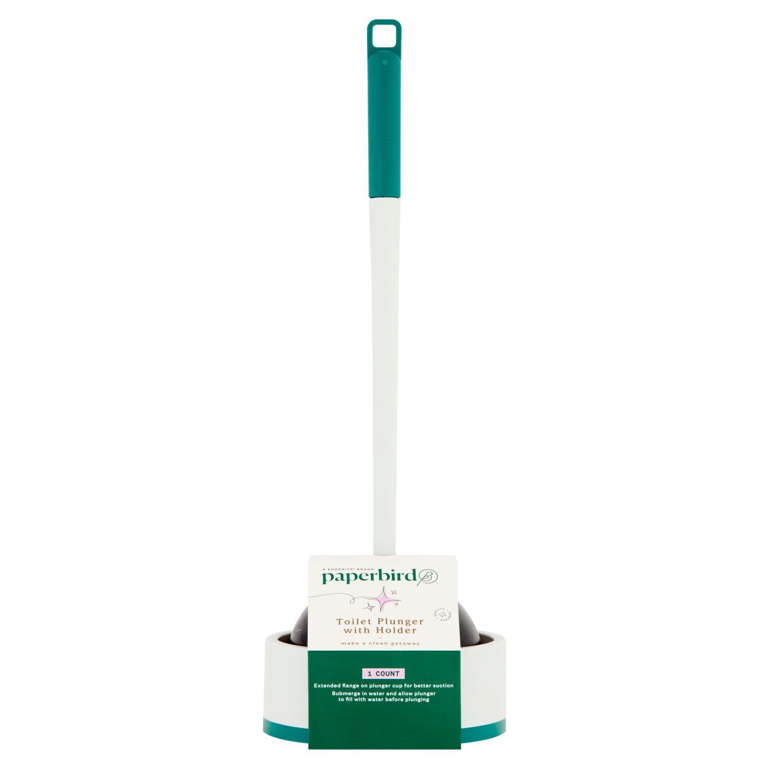 Paperbird Toilet Plunger with Holder