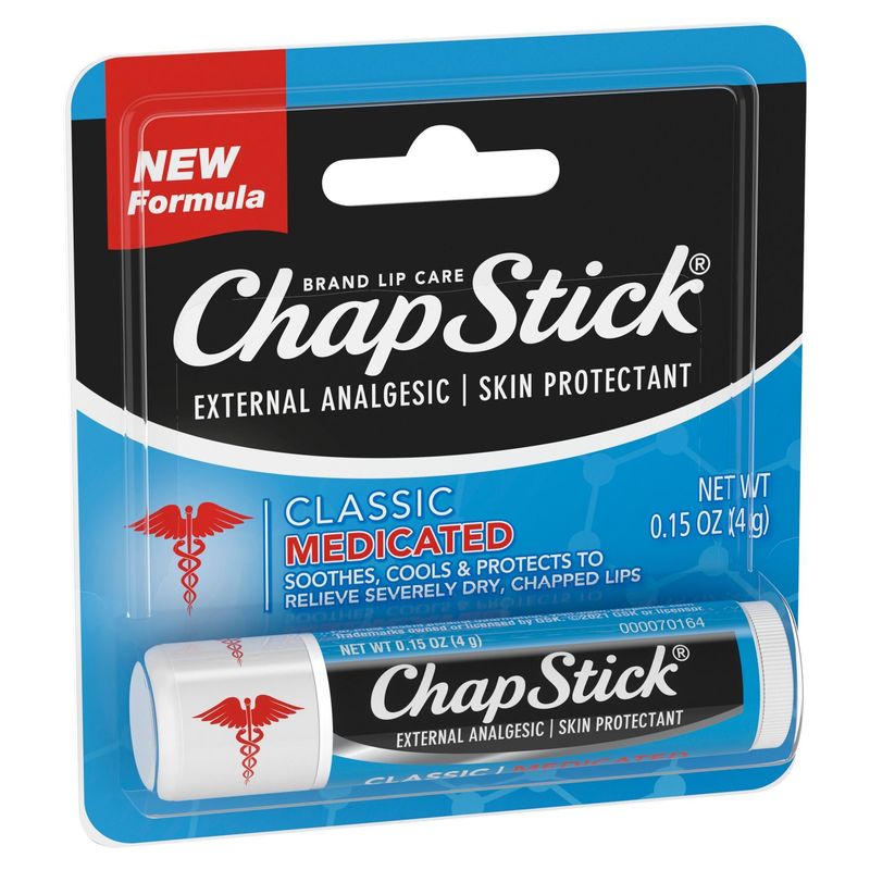 ChapStick Classic Medicated Lip Balm, 0.15 oz