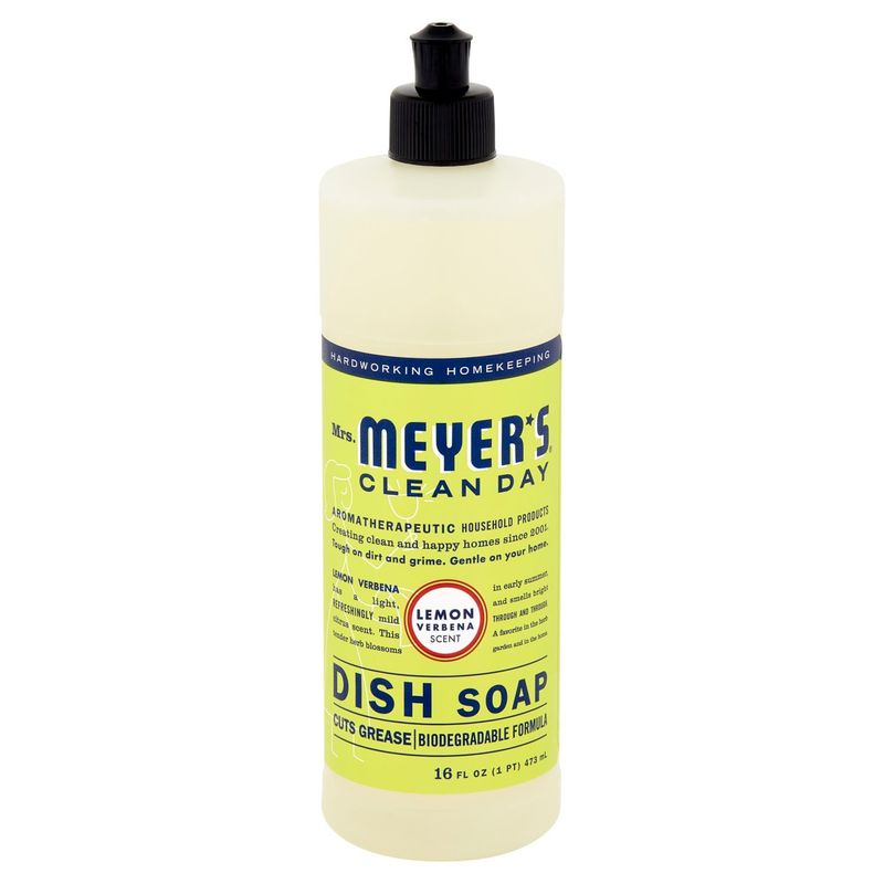Mrs. Meyer's Clean Day Lemon Verbena Scent Dish Soap, 16 fl oz