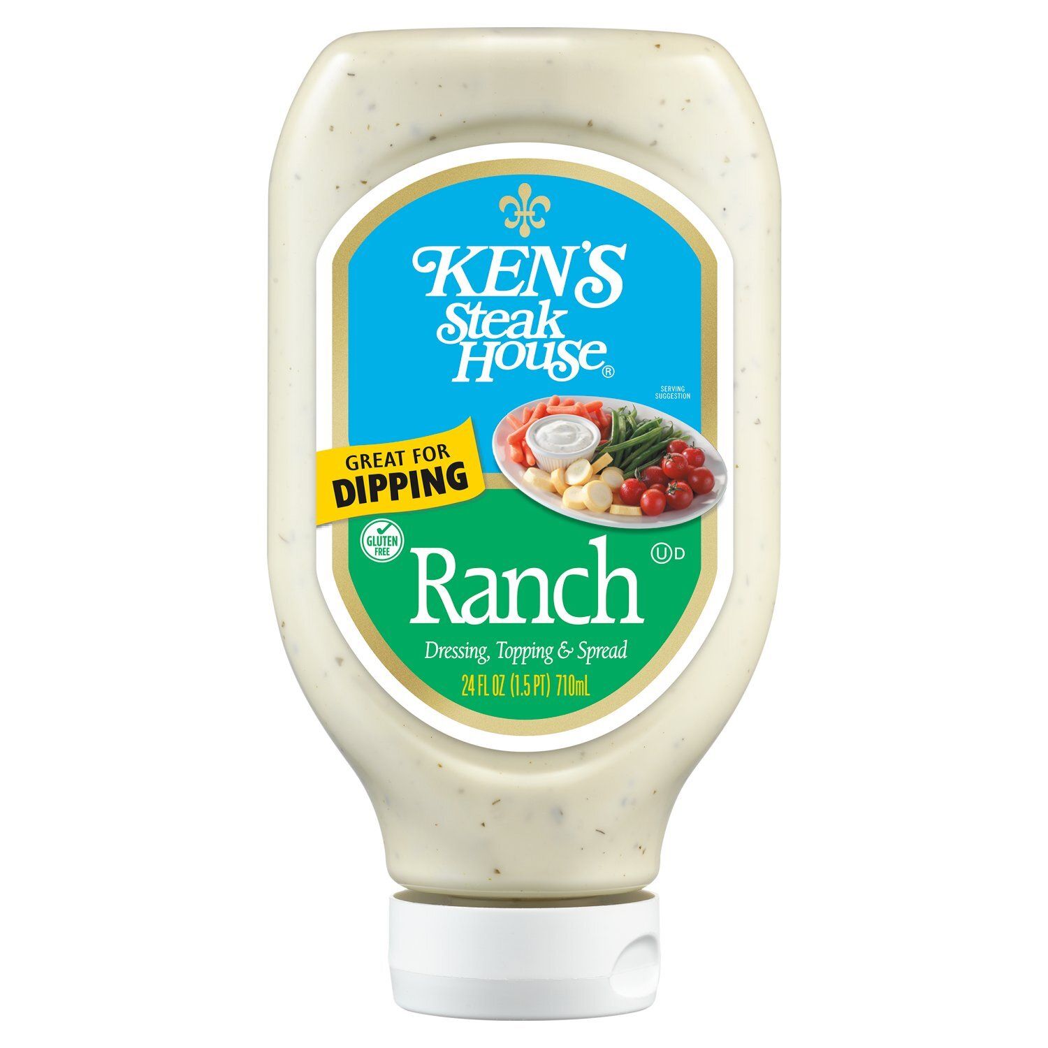 Ken's Steak House Ranch Dressing, Topping &amp; Spread, 24 fl oz