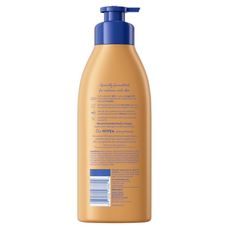 Nivea Skin Firming Melanin Beauty &amp; Hydration Lotion, 16.9 fl oz