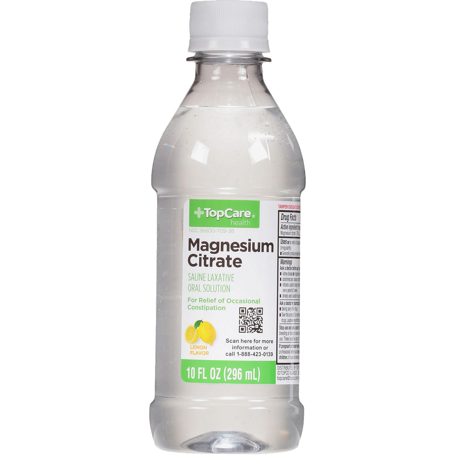 TopCare Magnesium Citrate Saline Laxative, Oral Solution, 10 fl oz
