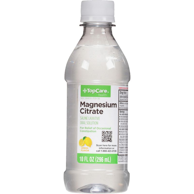 TopCare Magnesium Citrate Saline Laxative, Oral Solution, 10 fl oz