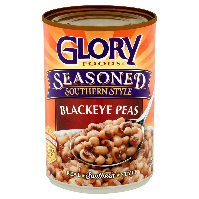 Glory Foods Seasoned Southern Style Blackeye Peas, 15.5 oz