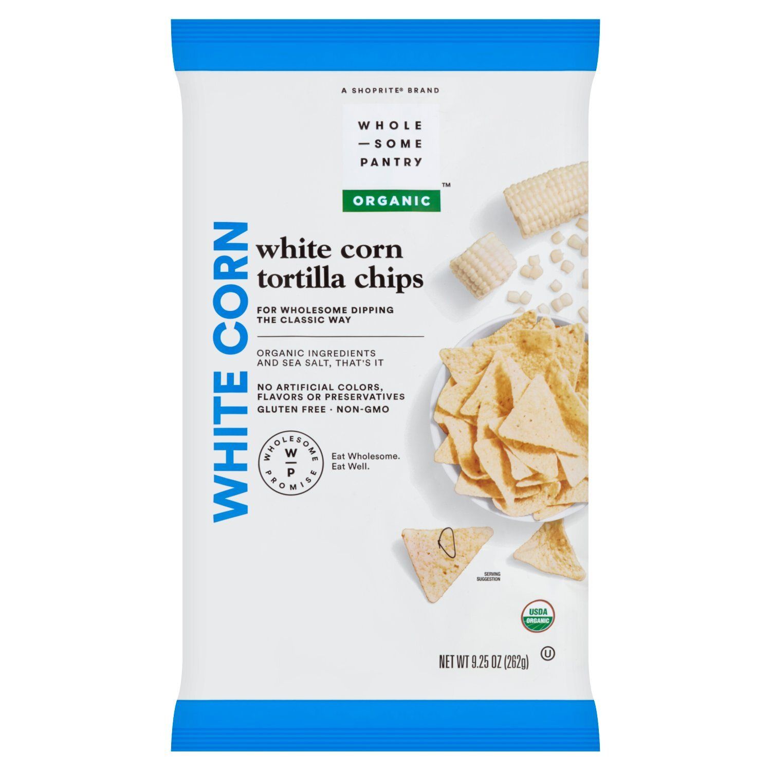 Wholesome Pantry Organic White Corn Tortilla Chips, 9.25 oz