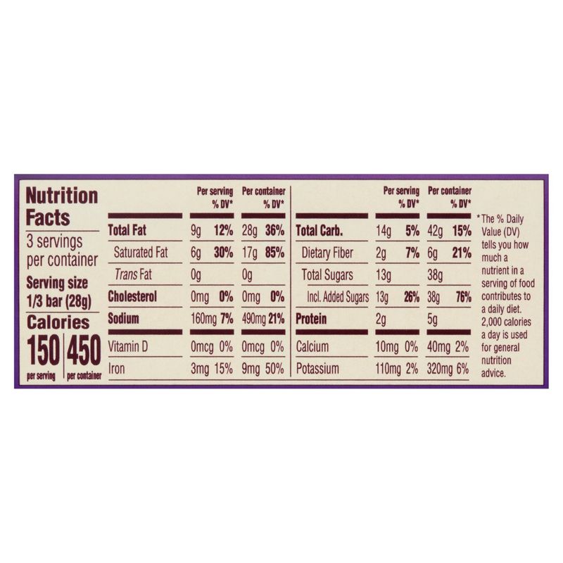 Bowl &amp; Basket Specialty Pink Himalayan Salt 54% Dark Chocolate Bar, 3 oz