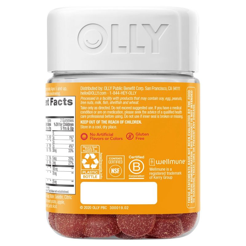 Olly Kids Immunity Cherry Berry Dietary Supplement, 50 count
