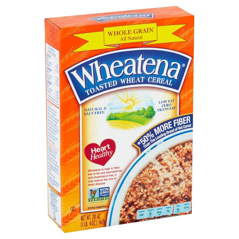 Wheatena Whole Grain All Natural Toasted Wheat Cereal, 20 oz