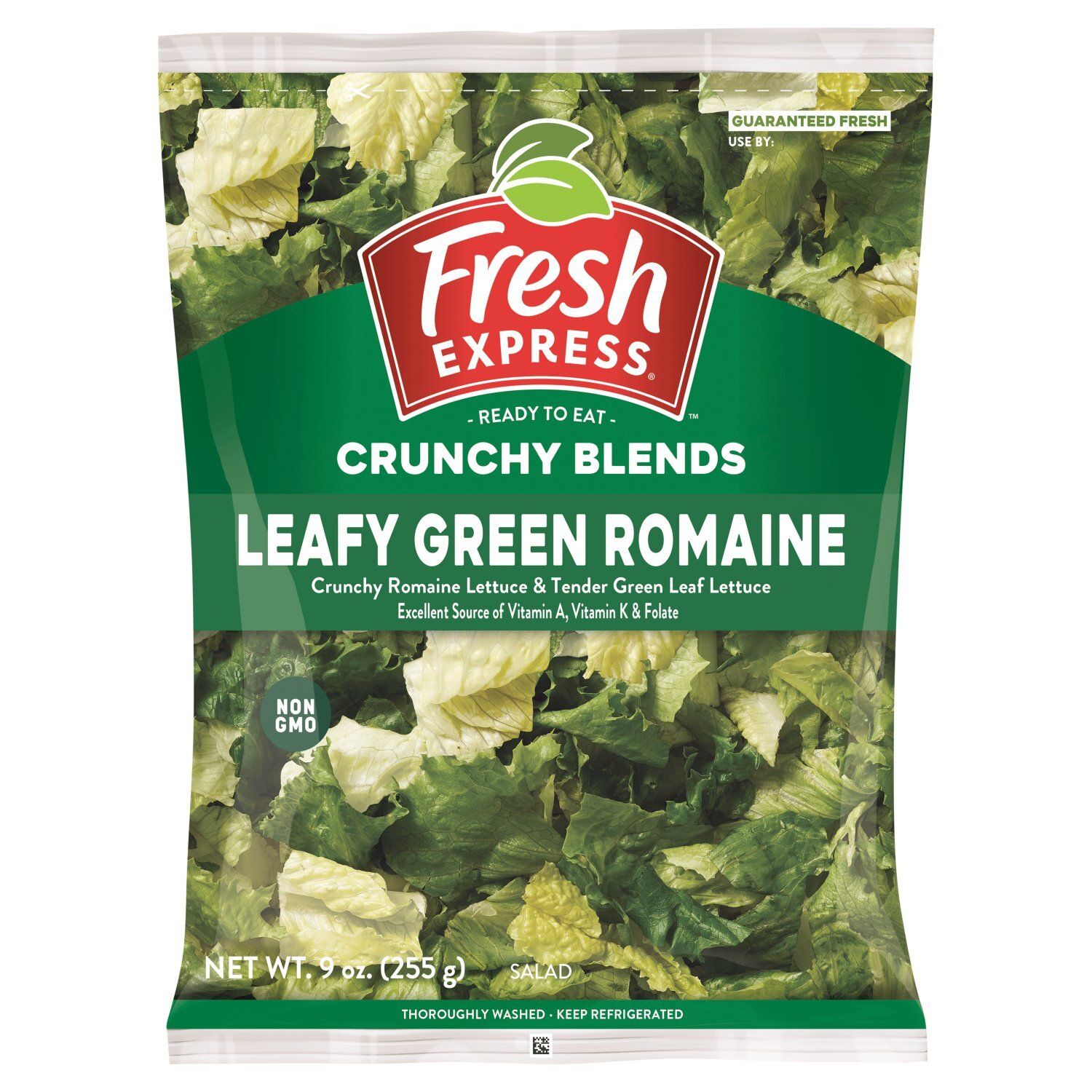 Fresh Express Leafy Green Romaine Salad, 9 oz bag