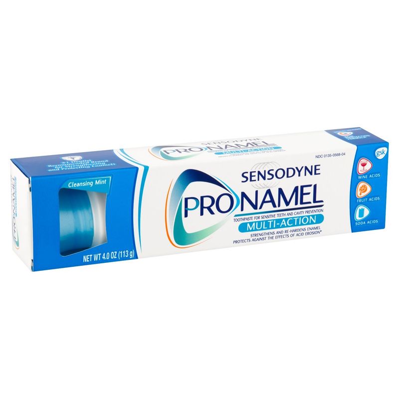 Sensodyne ProNamel Multi-Action Cleansing Mint Toothpaste, 4.0 oz