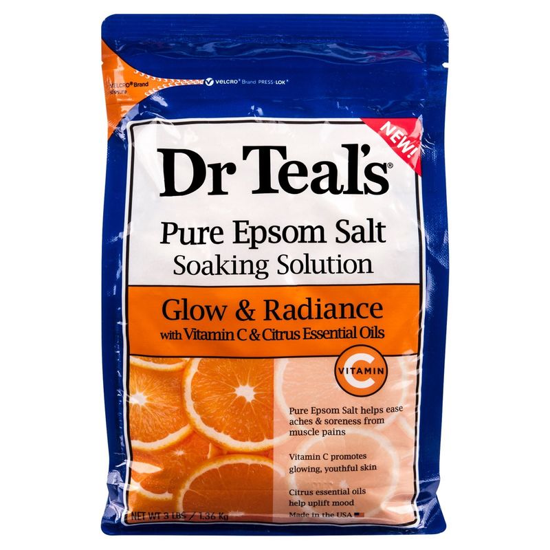 Dr Teal's Epsom Salt Glow &amp; Radiance, 3 lbs