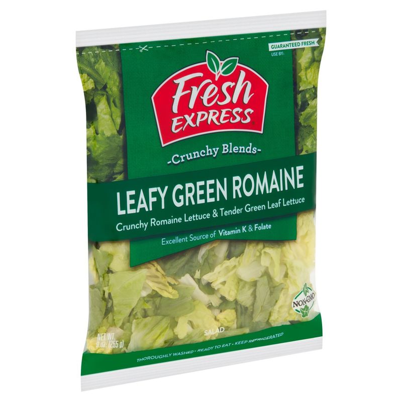 Fresh Express Leafy Green Romaine Salad, 9 oz bag