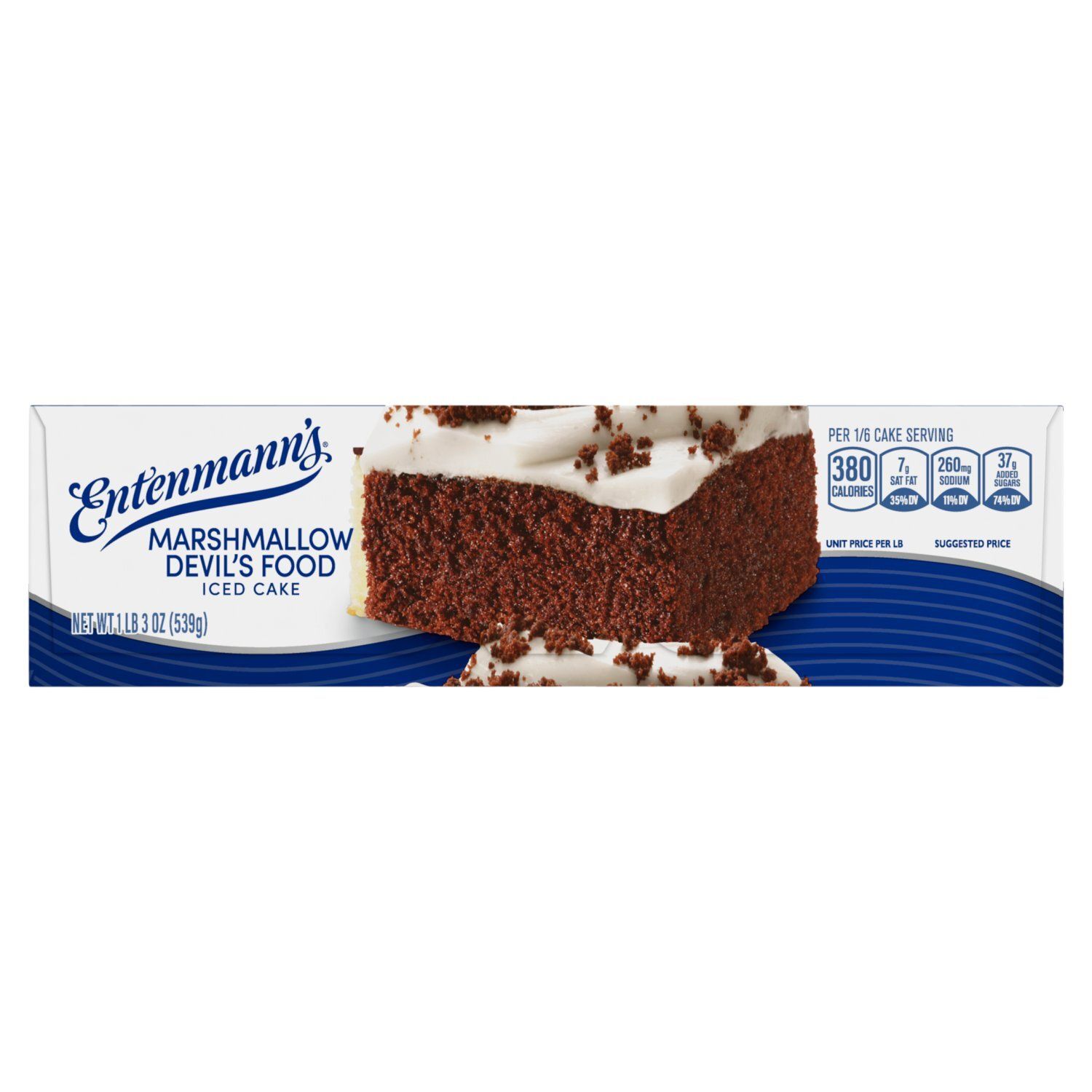 Entenmann's Marshmallow Devil's Food Iced Cake, 1 lb 3 oz