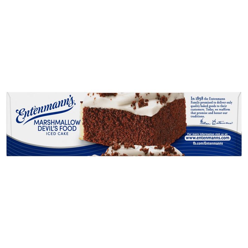 Entenmann's Marshmallow Devil's Food Iced Cake, 1 lb 3 oz
