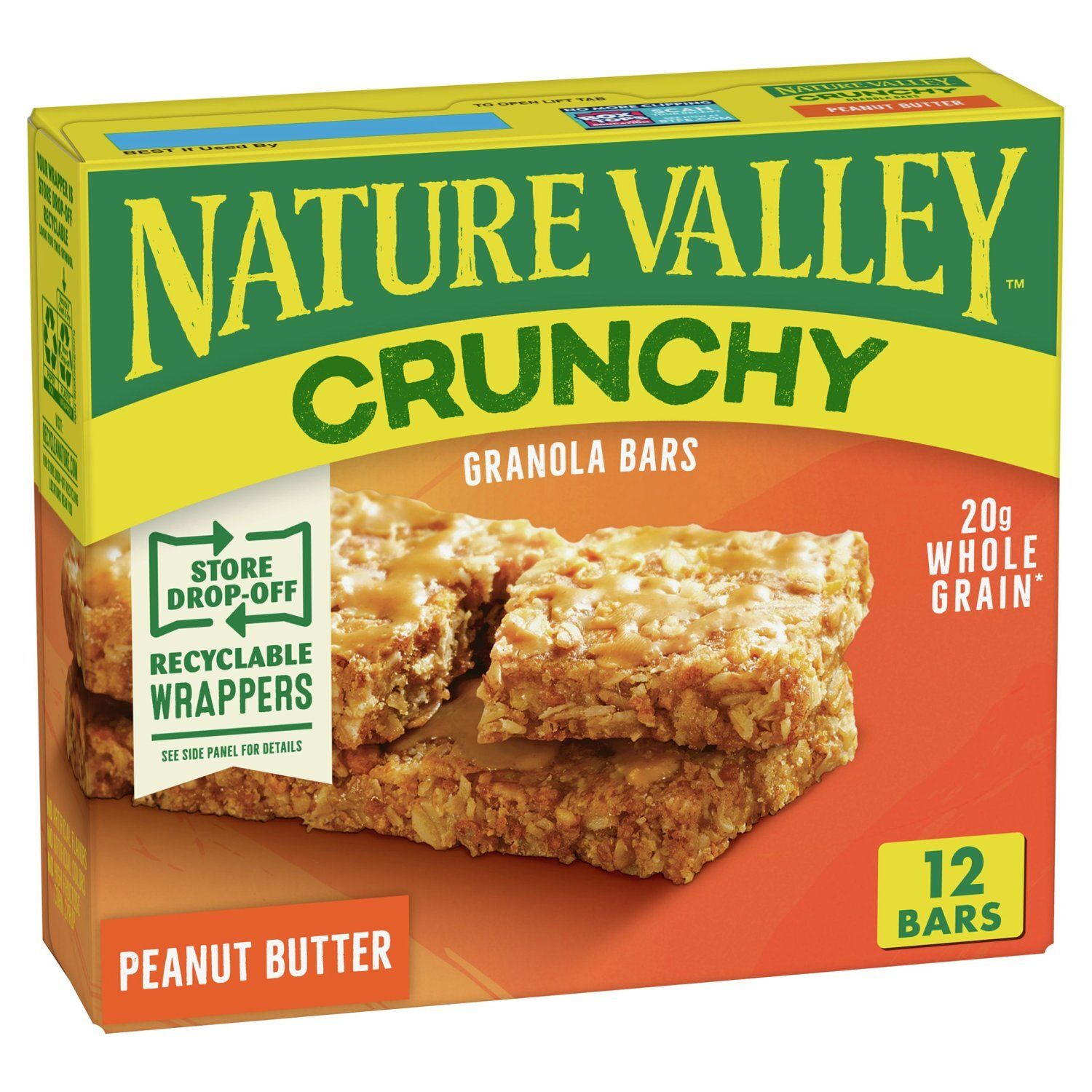 Nature Valley Crunchy Peanut Butter Granola Bars, 1.49 oz, 6 count