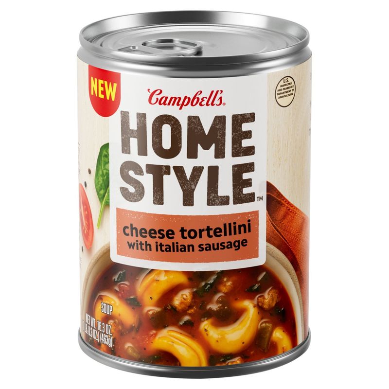 Campbell's Homestyle Cheese Tortellini with Italian Sausage Soup, 16.3 oz