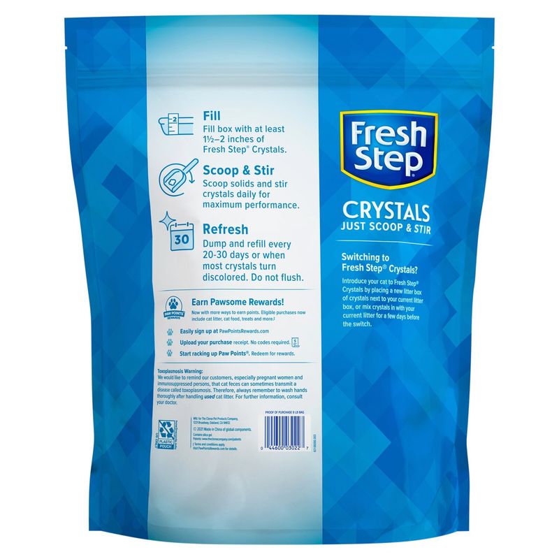 Fresh Step Crystals Cat Litter, 8 lb