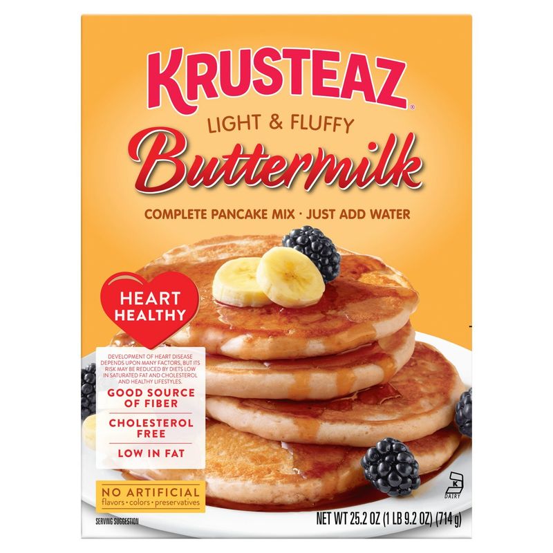 Krusteaz Light &amp; Fluffy Buttermilk Complete Pancake Mix, 25.2 oz