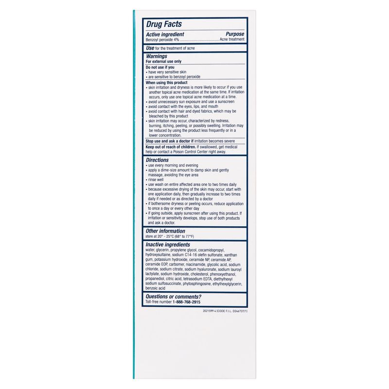 Cerave Acne Foaming Cream Cleanser, 5 fl oz
