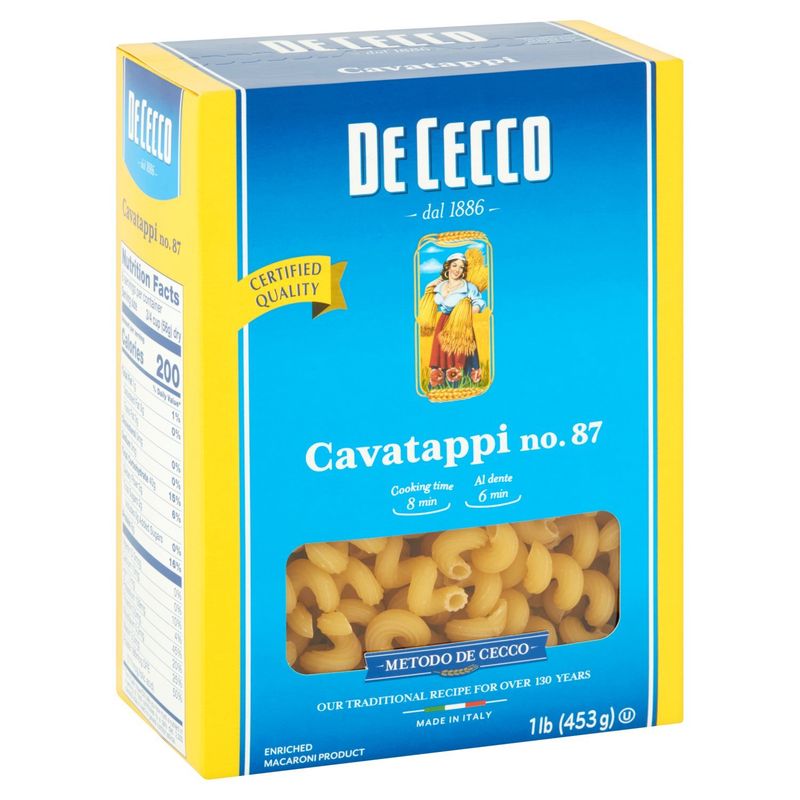 De Cecco Cavatappi No. 87 Pasta, 1 lb