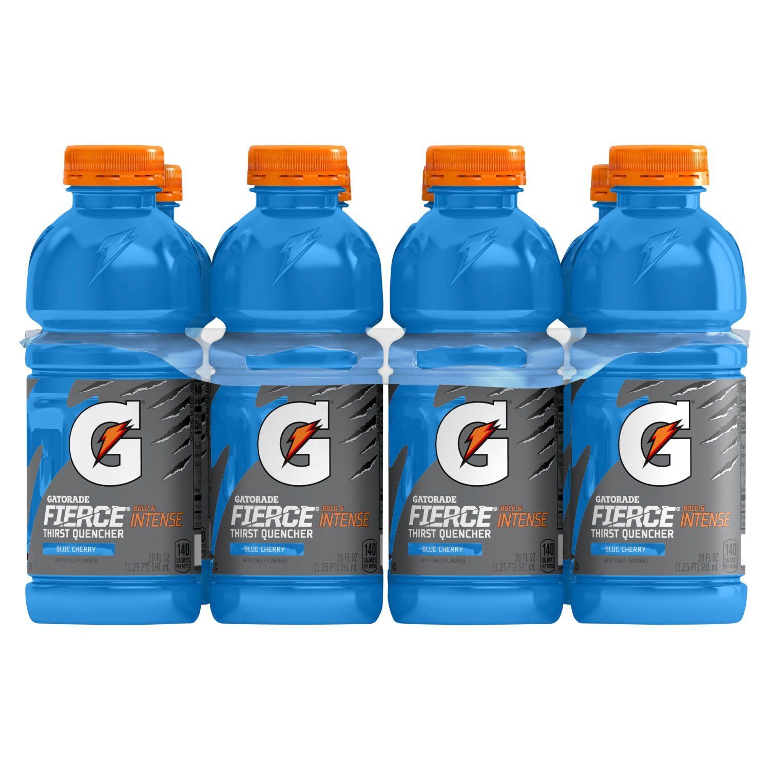 Gatorade Fierce Blue Cherry Thirst Quencher, 20 fl oz, 8 count