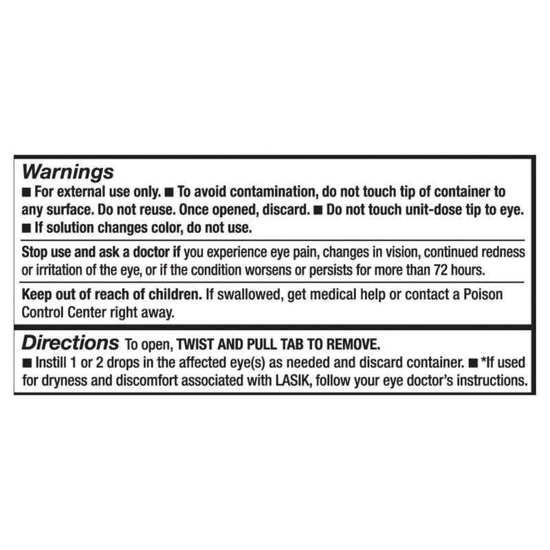 Refresh Relieva Pf Preservative-Free Lubricant Eye Drops, 0.01 fl oz, 30 count