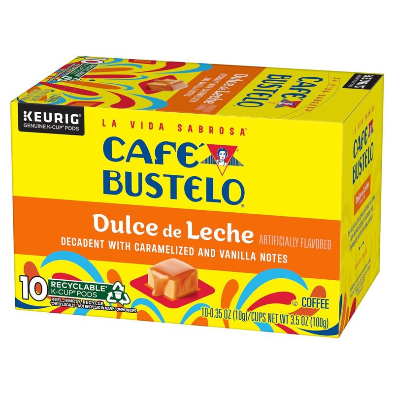 Café Bustelo Dulce de Leche Coffee K-Cup Pods, 0.35 oz, 10 count