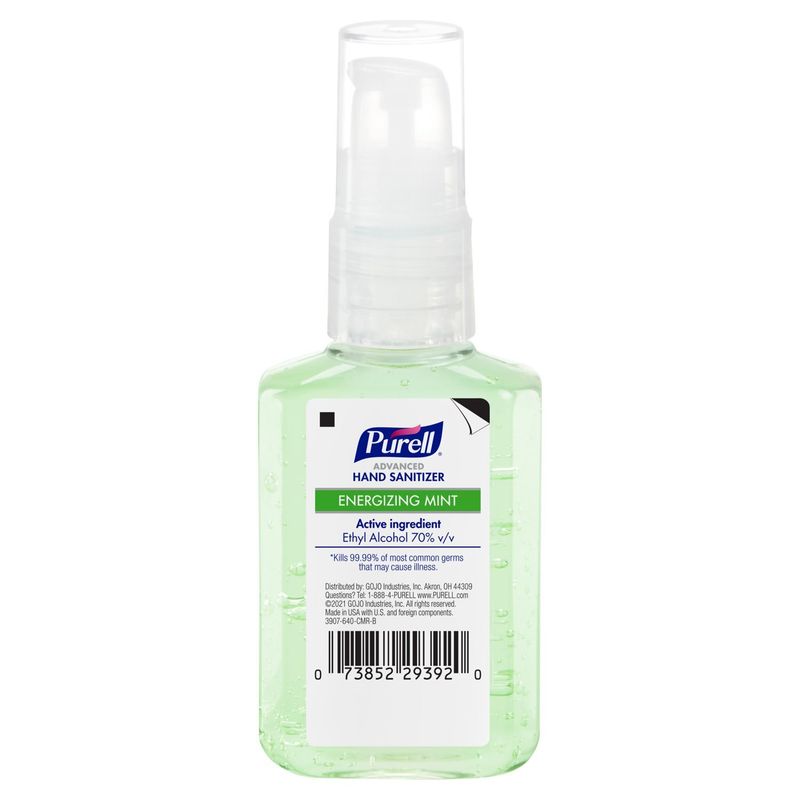Purell Advanced Energizing Mint Hand Sanitizer, 2 fl oz