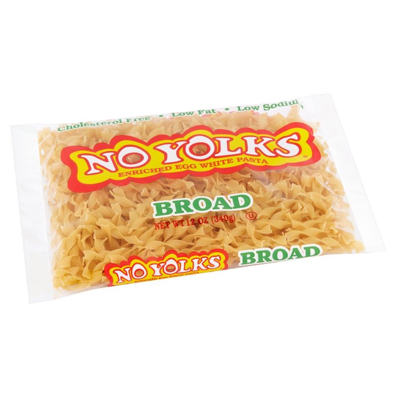 No Yolks Broad Enriched Egg White Pasta, 12 oz