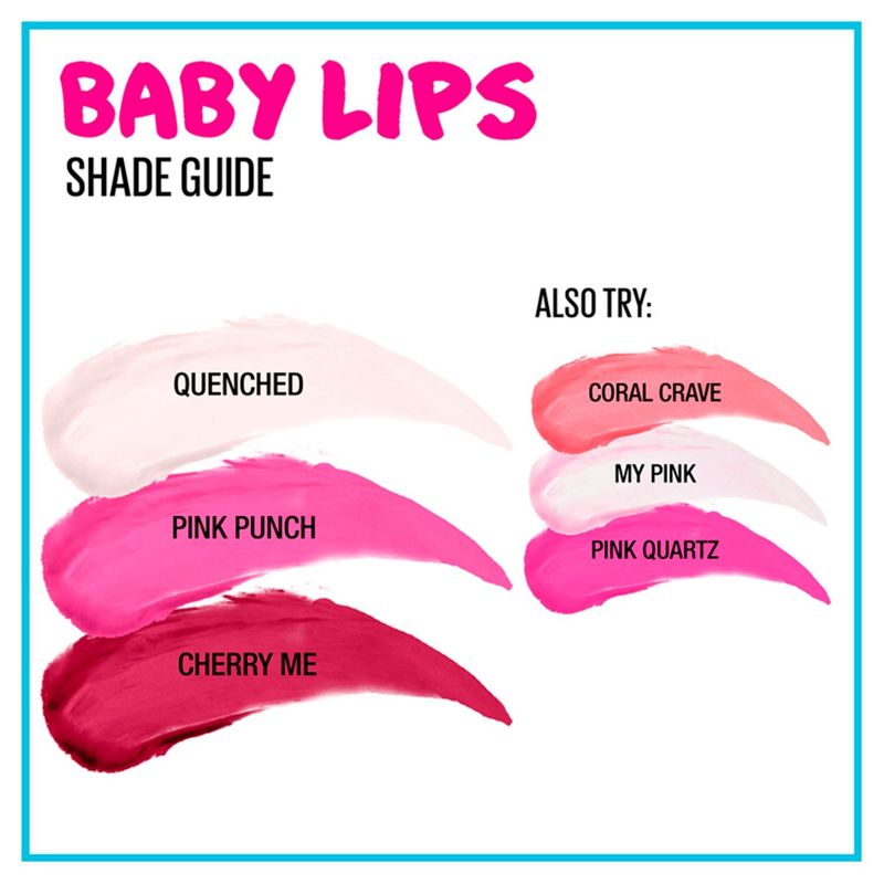 Maybelline New York Baby Lips 15 Cherry Me Moisturizing Lip Balm, 0.15 oz